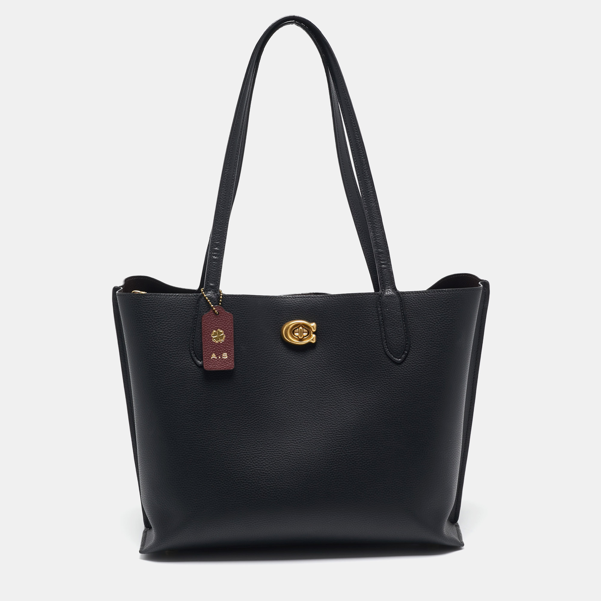 

Coach Black Leather Willow Tote