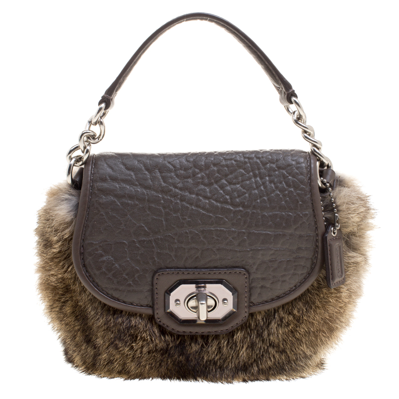 coach fur bag