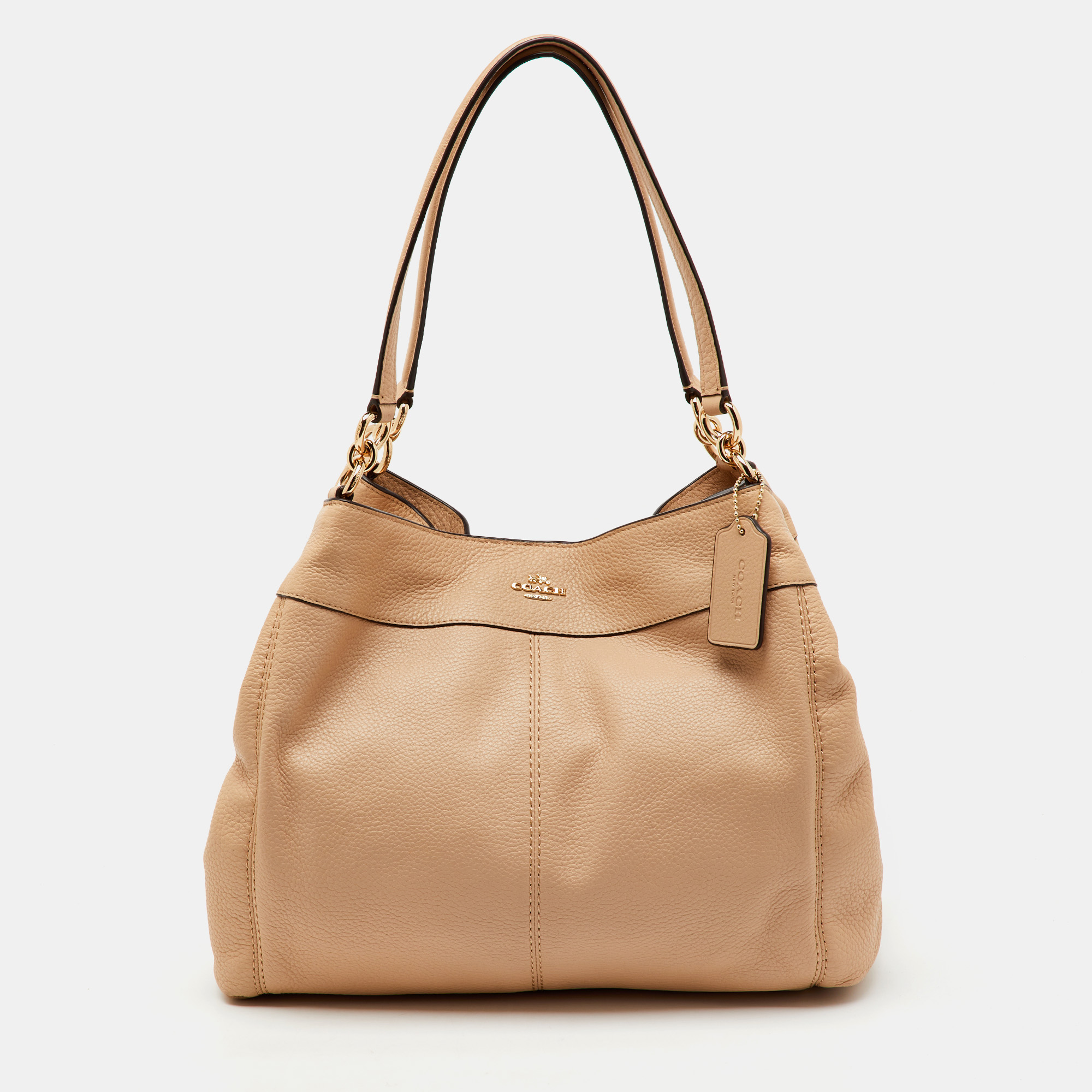 

Coach Beige Leather Lexy Shoulder Bag