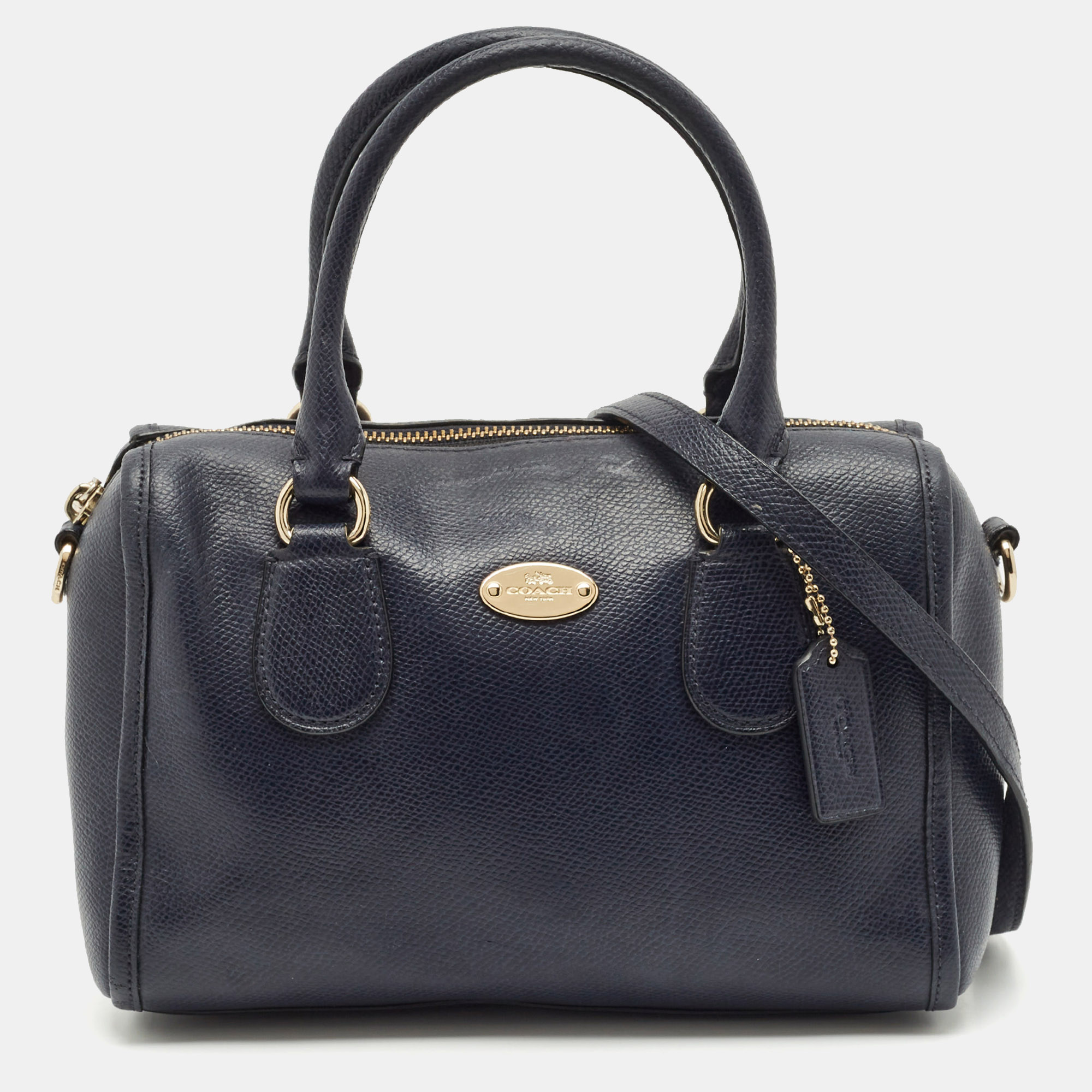 

Coach Navy Blue Leather Mini Bennett Satchel
