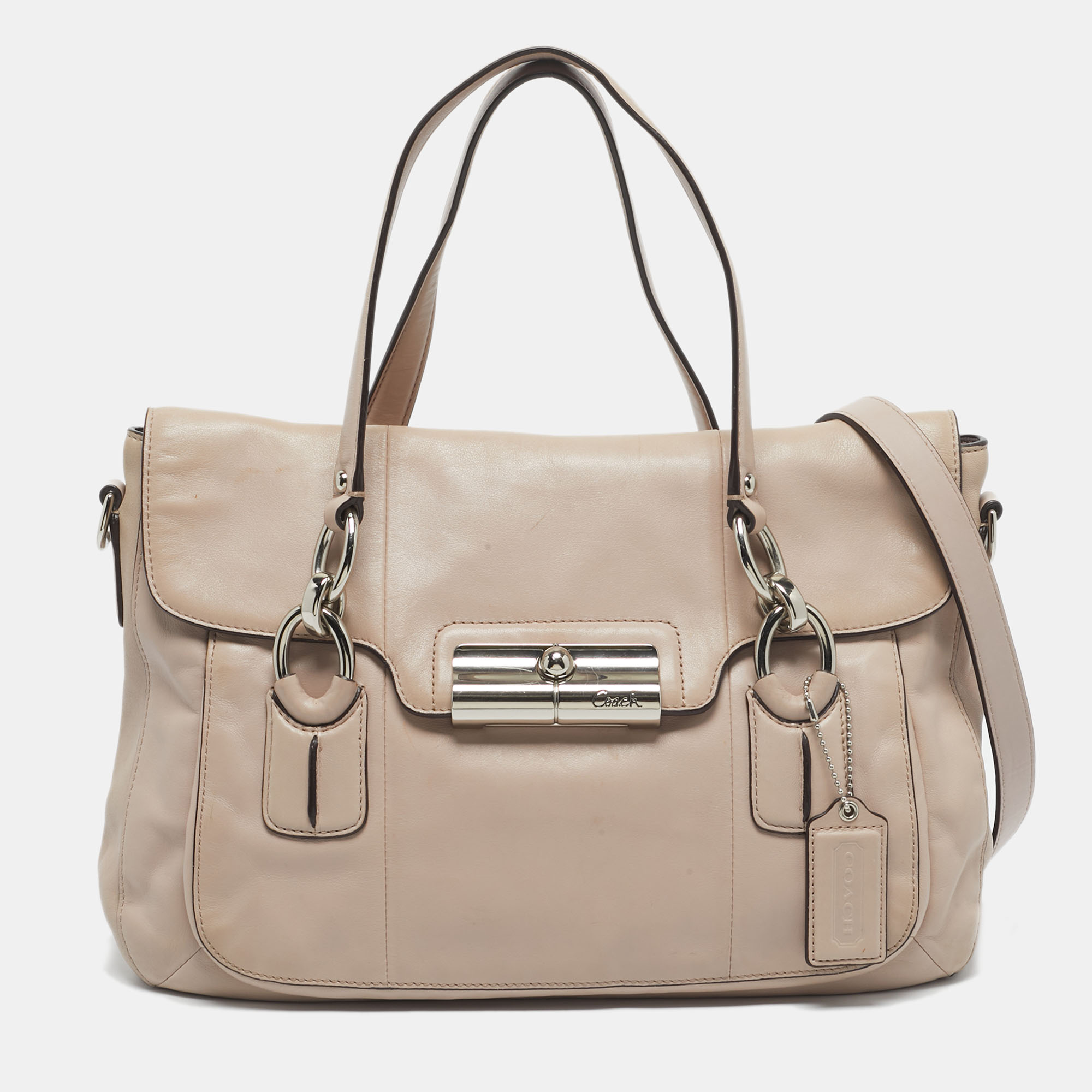 

Coach Pink Leather Kristin Satchel