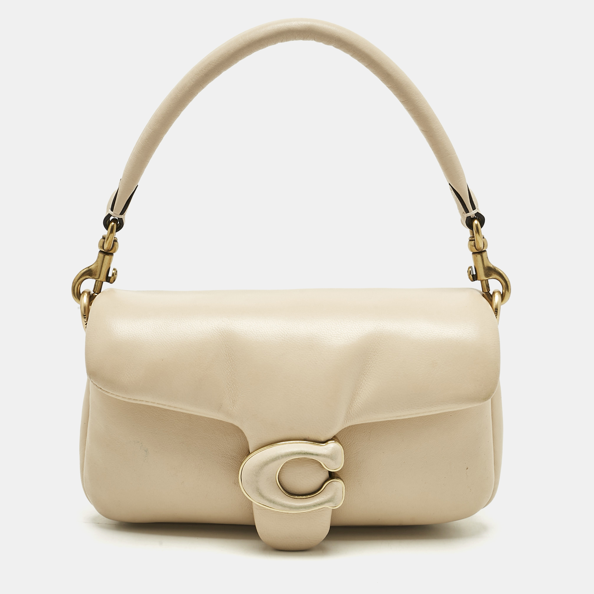 

Coach Beige Leather Tabby Pillow 18 Shoulder Bag