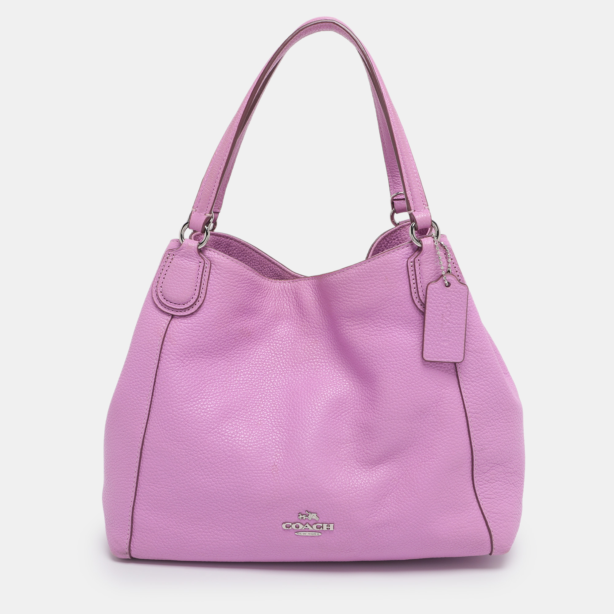 

Coach Pink Leather Edie Shoulder Bag