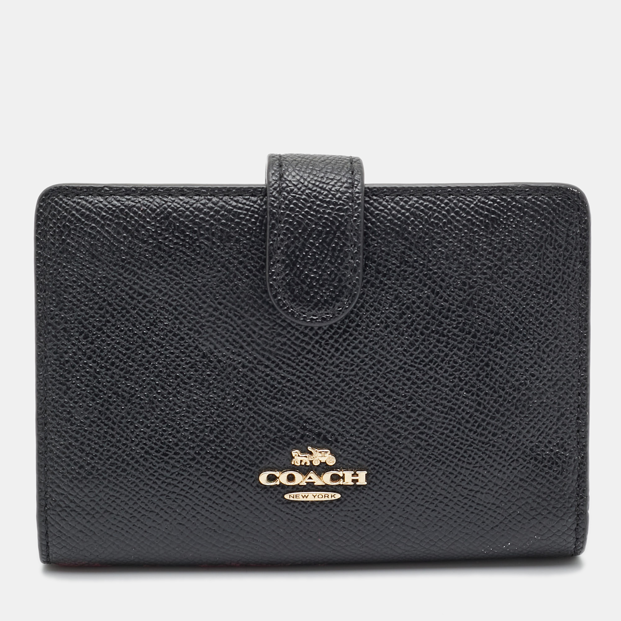

Coach Black Leather French Wallet