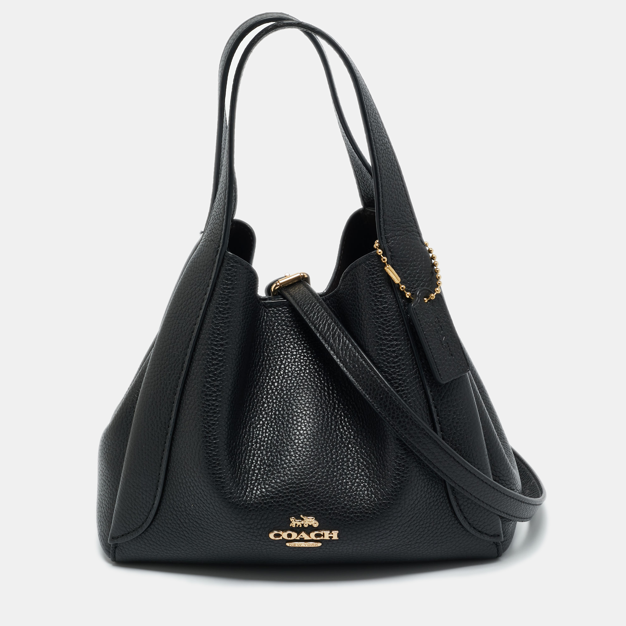 

Coach Black Leather Hadley 21 Hobo