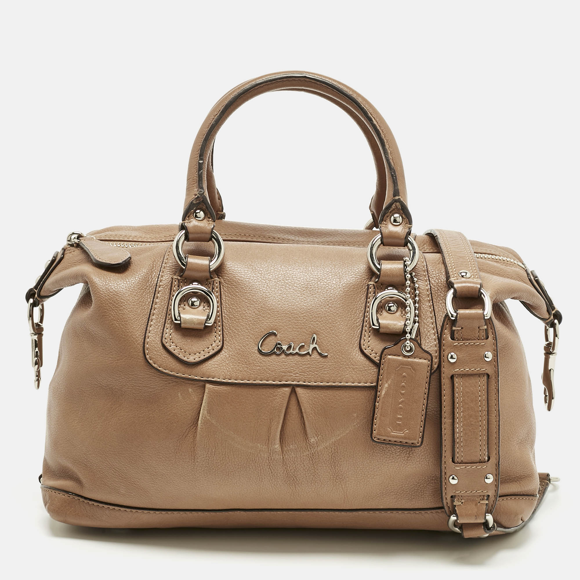 

Coach Tan Leather Ashley Satchel