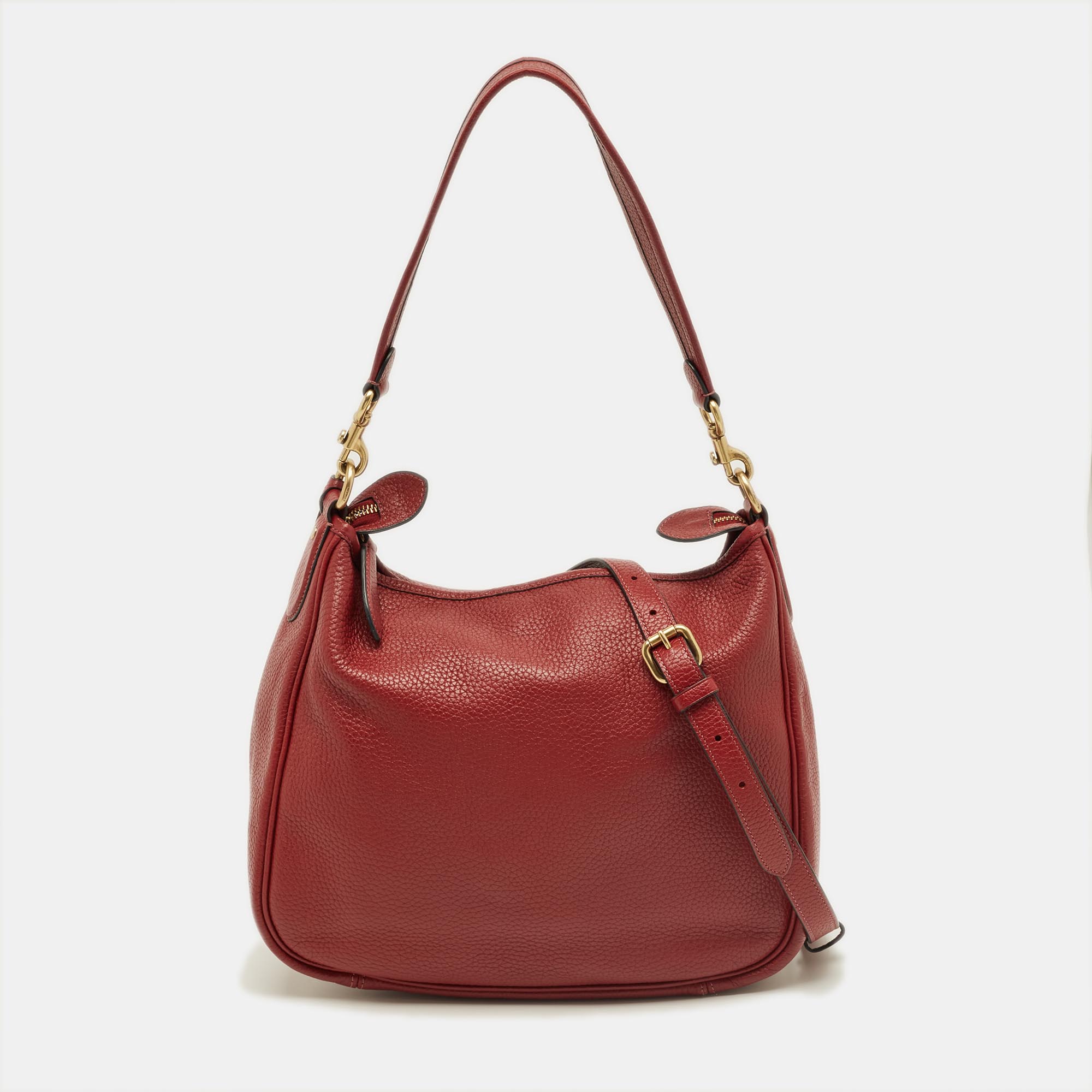 

Coach Red Leather Cary Hobo