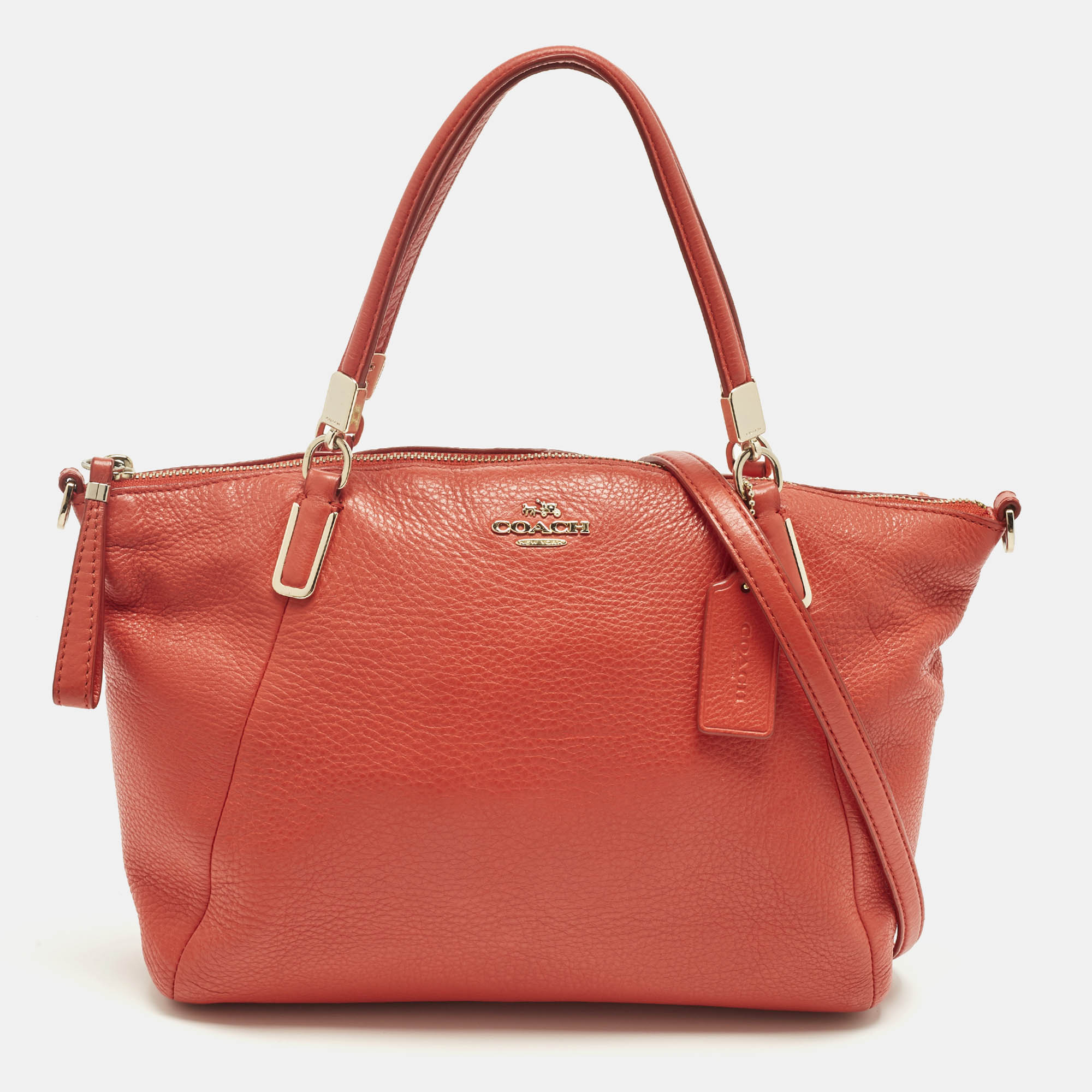 COACH Pre-owned Red Leather Small Kelsey Satchel