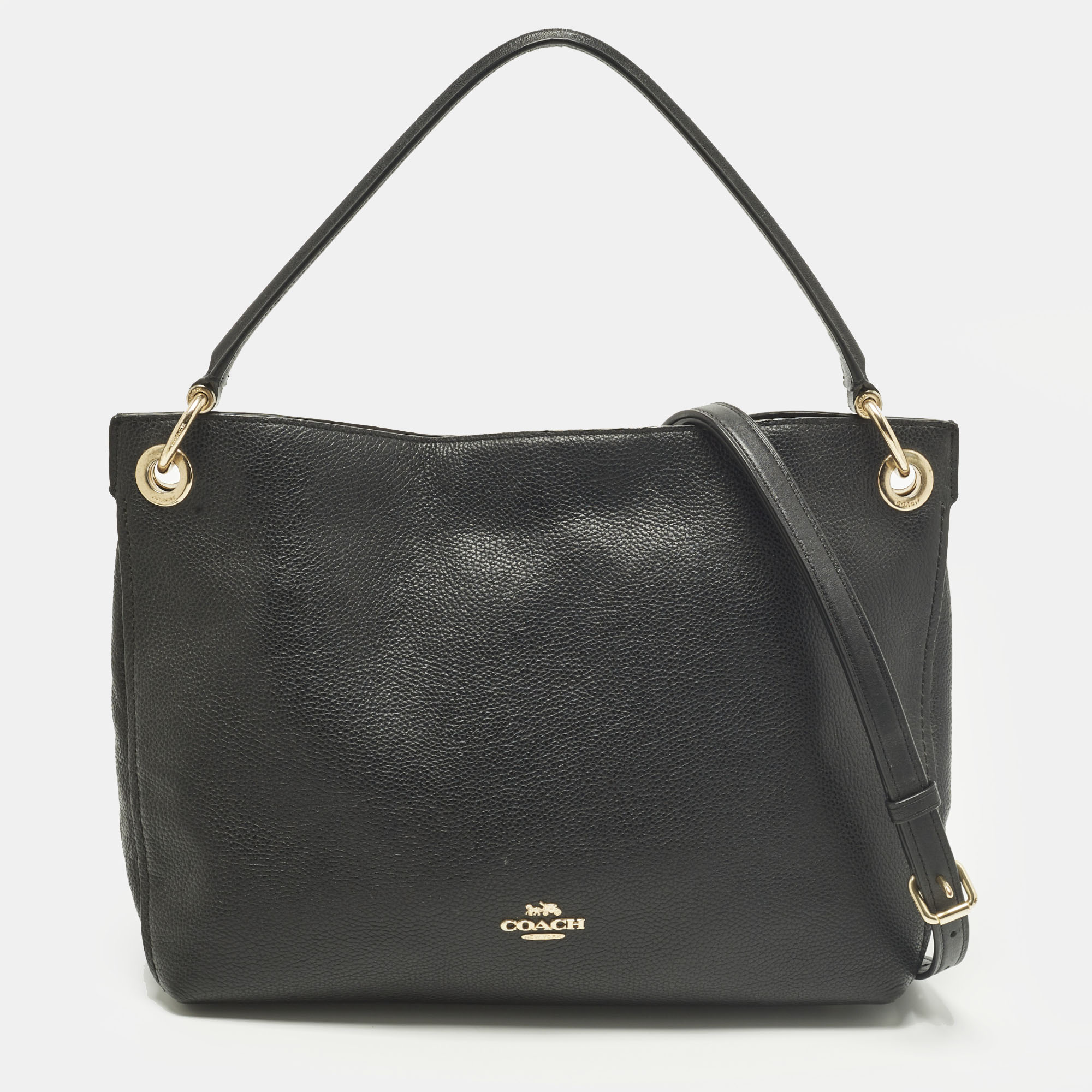 

Coach Clarkson Black Leather Hobo