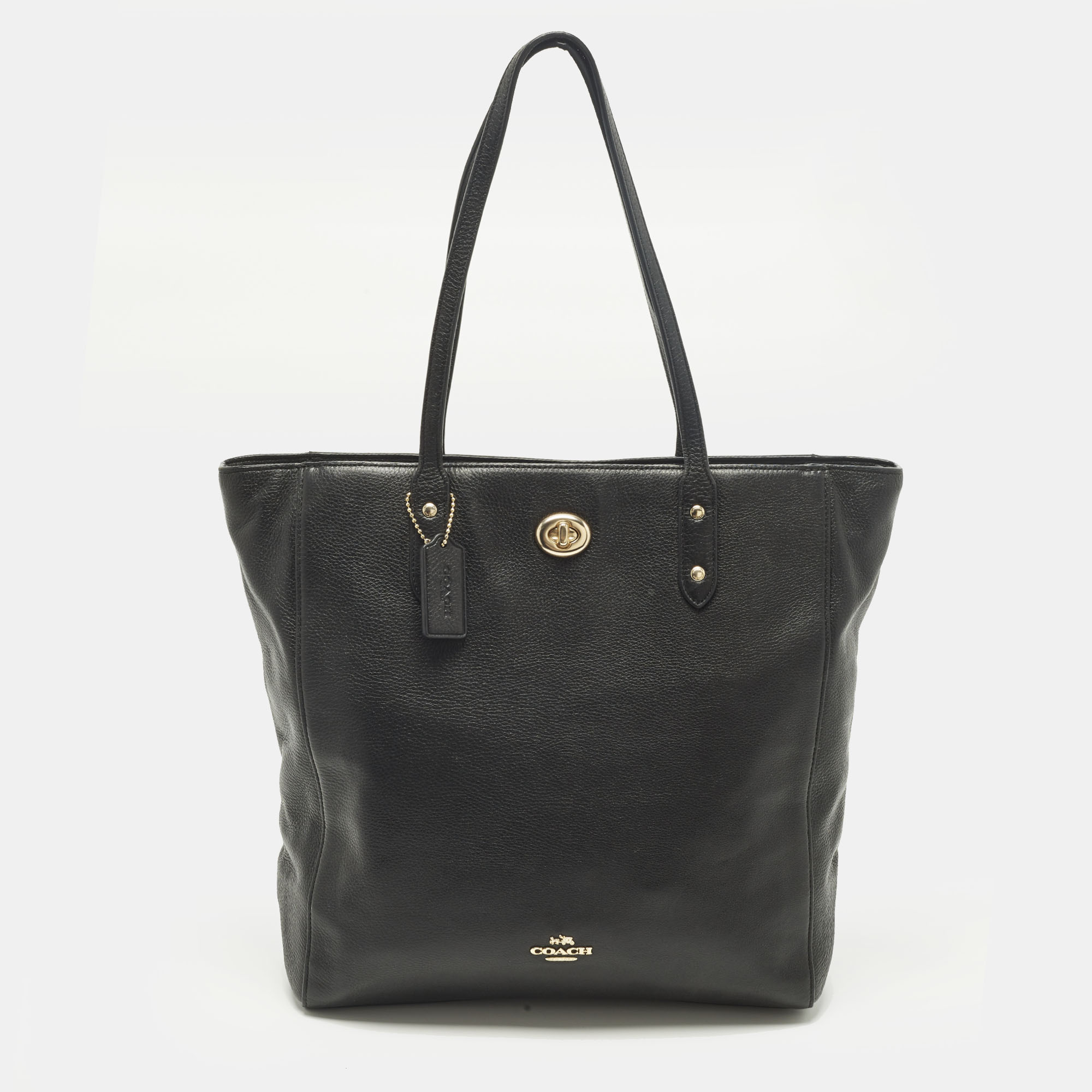 

Coach Town Black Leather Tote