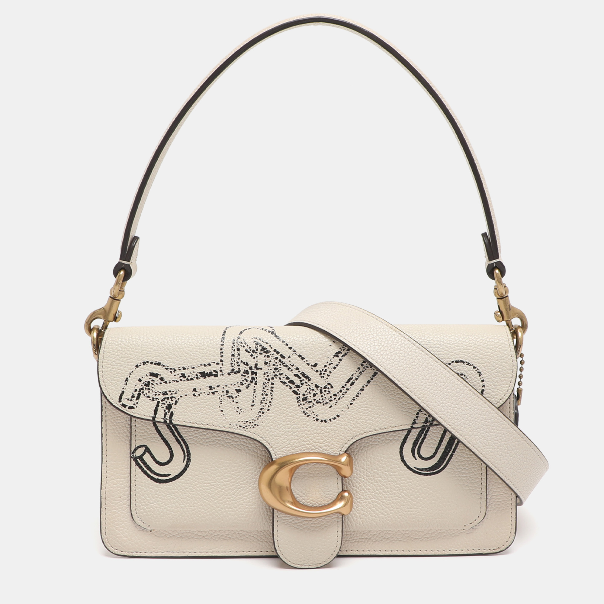 

Coach Tabby 26 Off White Printed Leather Shoulder Bag