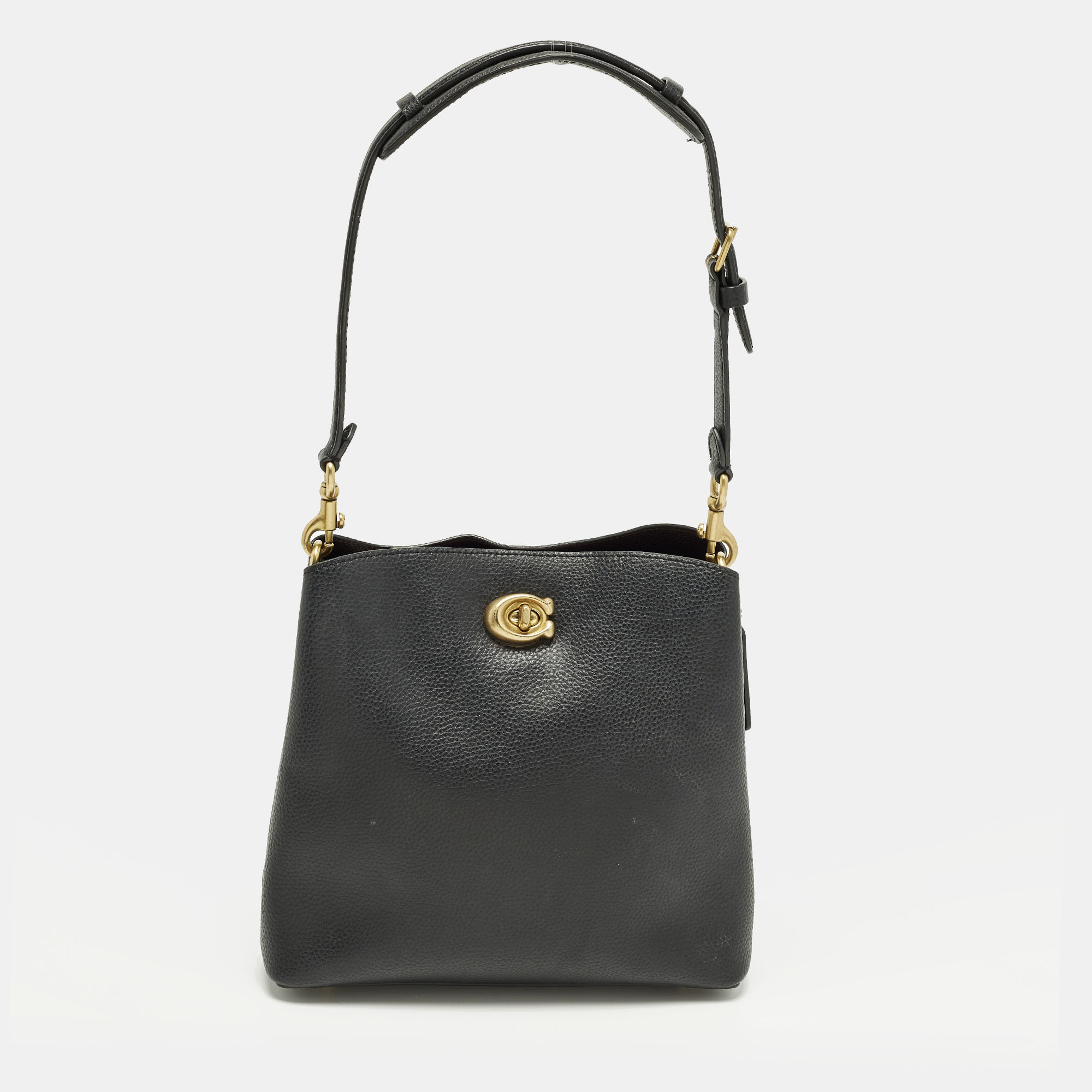 

Coach Willow Black Leather Bucket Bag