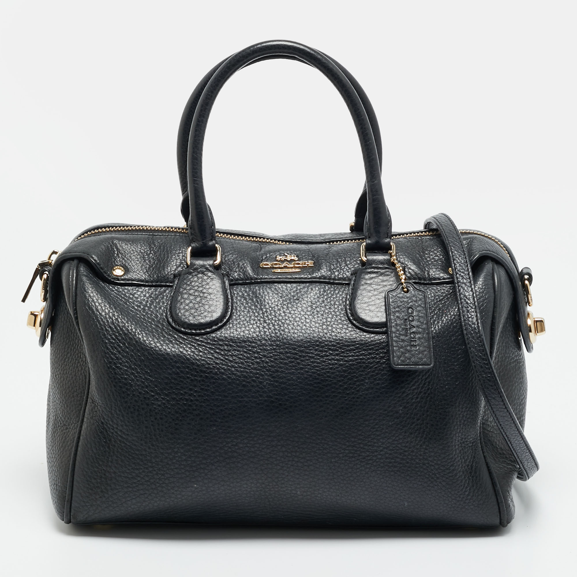 

Coach Bennett Small Black Leather Satchel