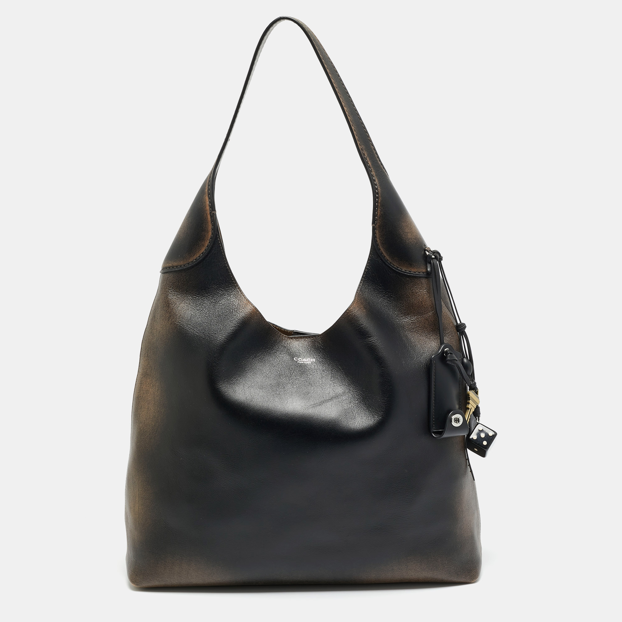 

Coach Brooklyn 39 Brown/Black Ombre Leather Shoulder Bag