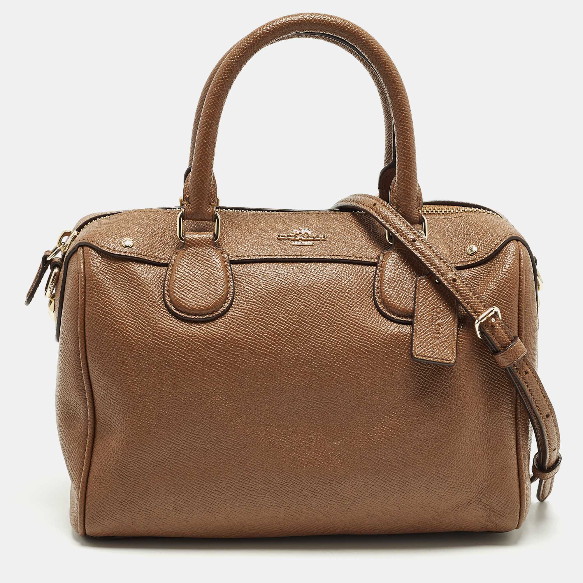 

Coach Bennett Mini Brown Leather Satchel