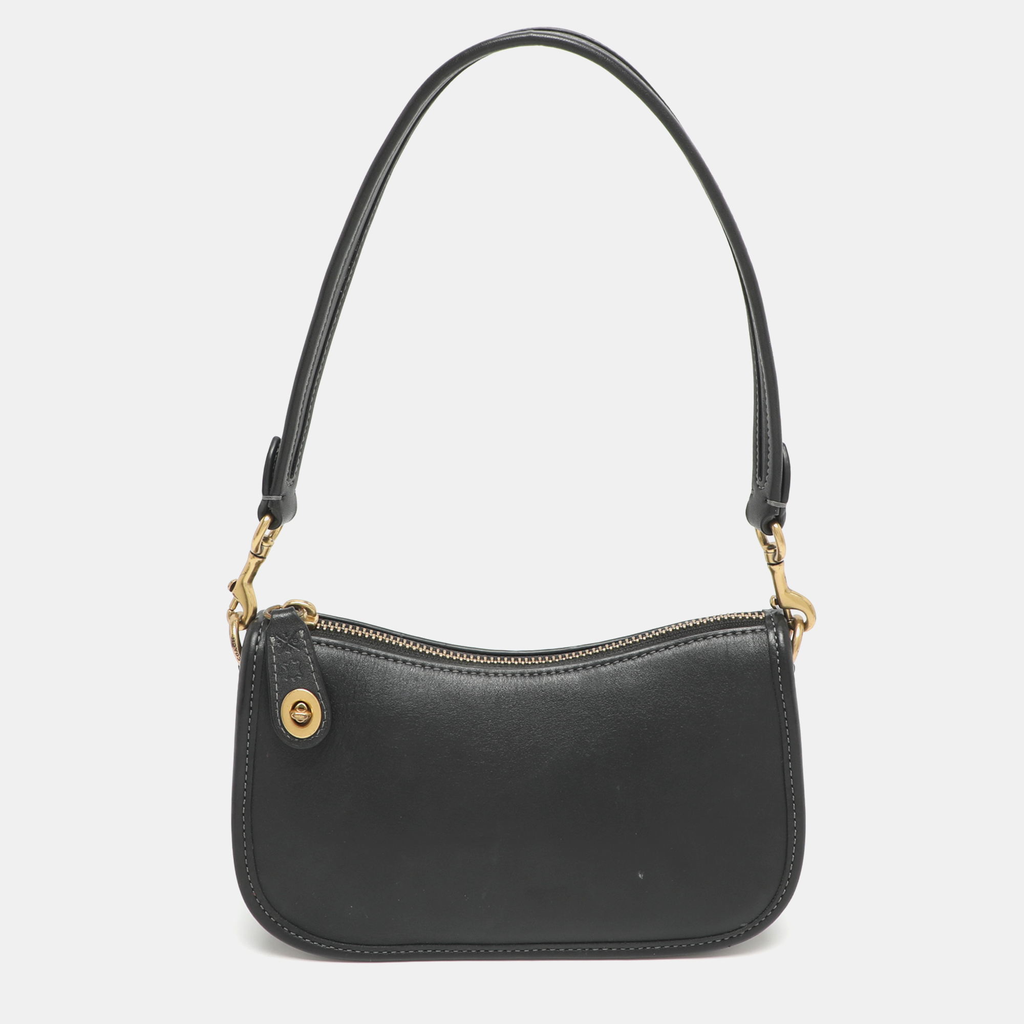 

Coach Swinger Black Leather Shoulder Bag
