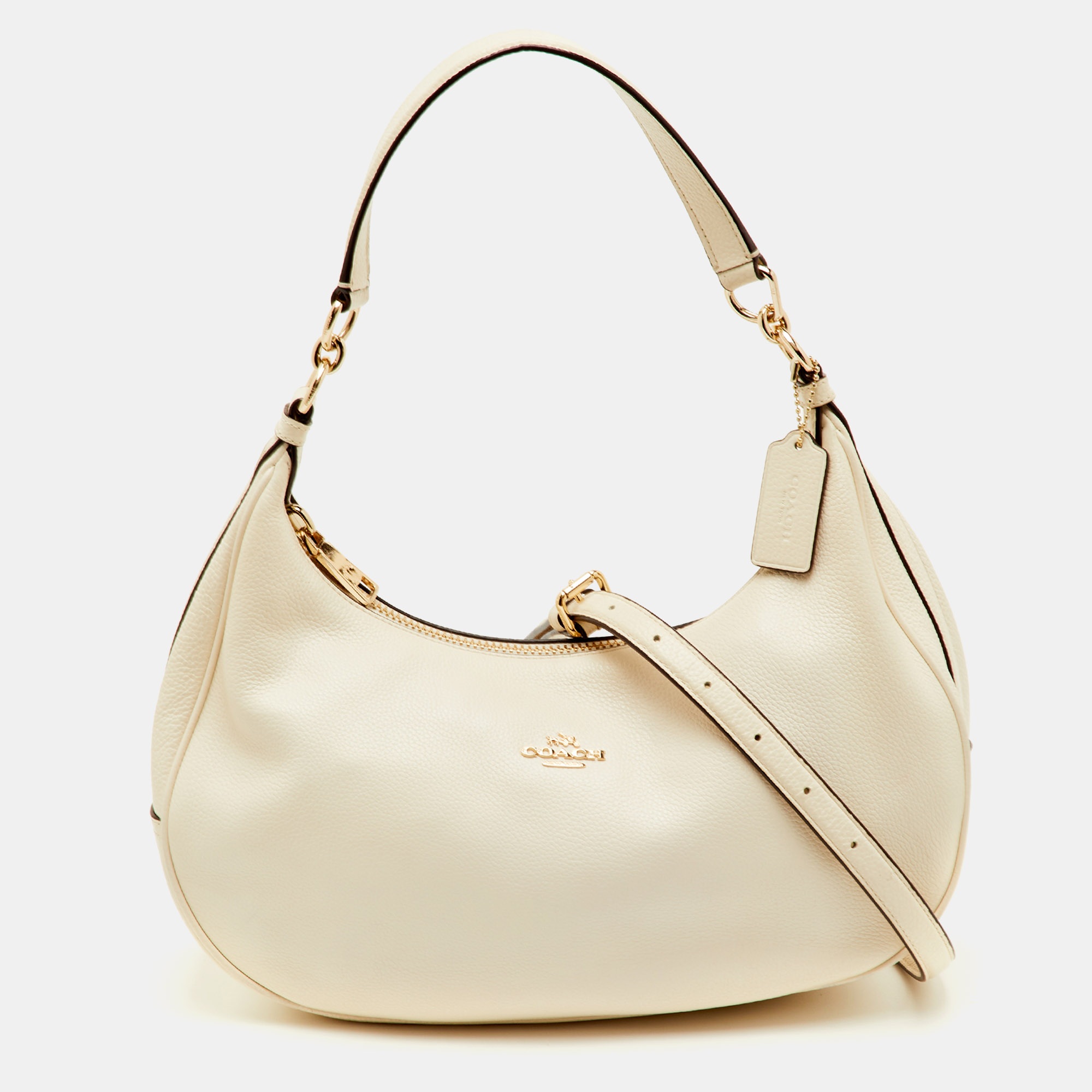

Coach Off White Grained Leather Hobo
