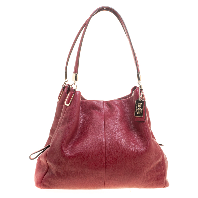 Coach Burgundy Leather Madison Tote