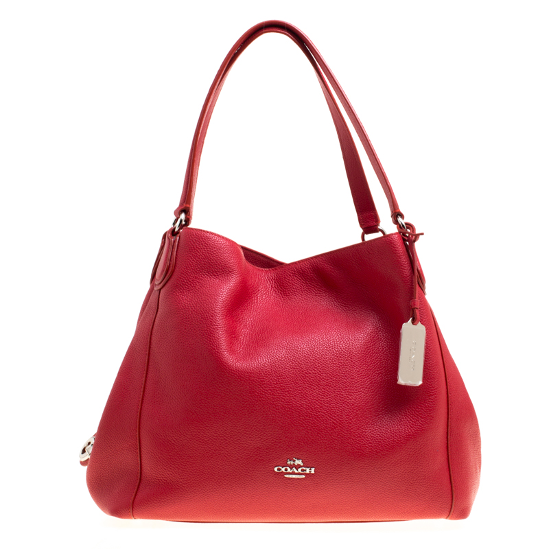 Coach Red Leather Edie 31 Tote Coach | The Luxury Closet