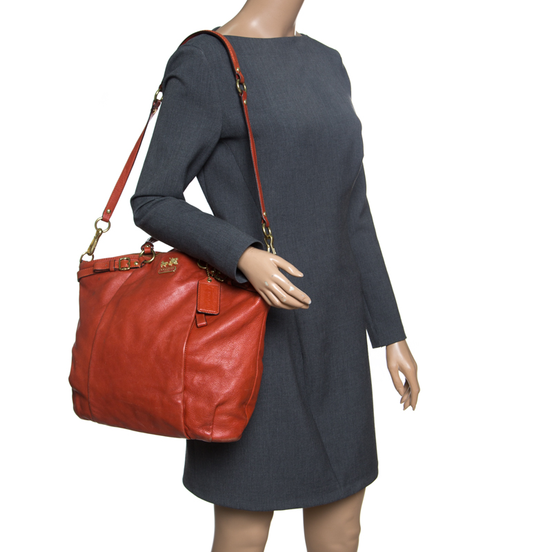 

Coach Brown Leather Top Handle Bag