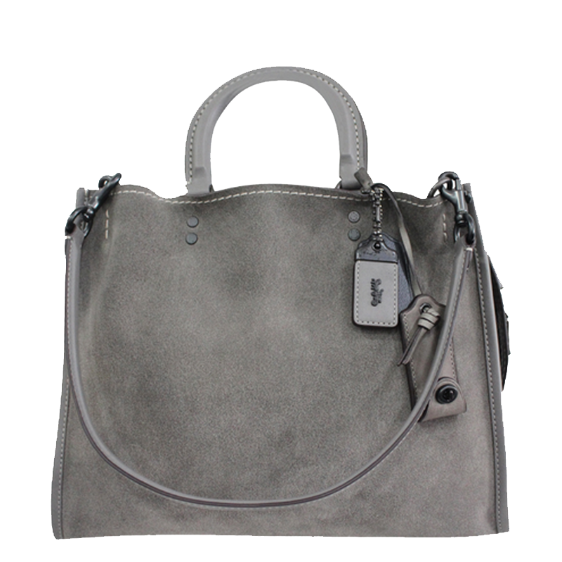 Coach Grey Leather Rogue Satchel