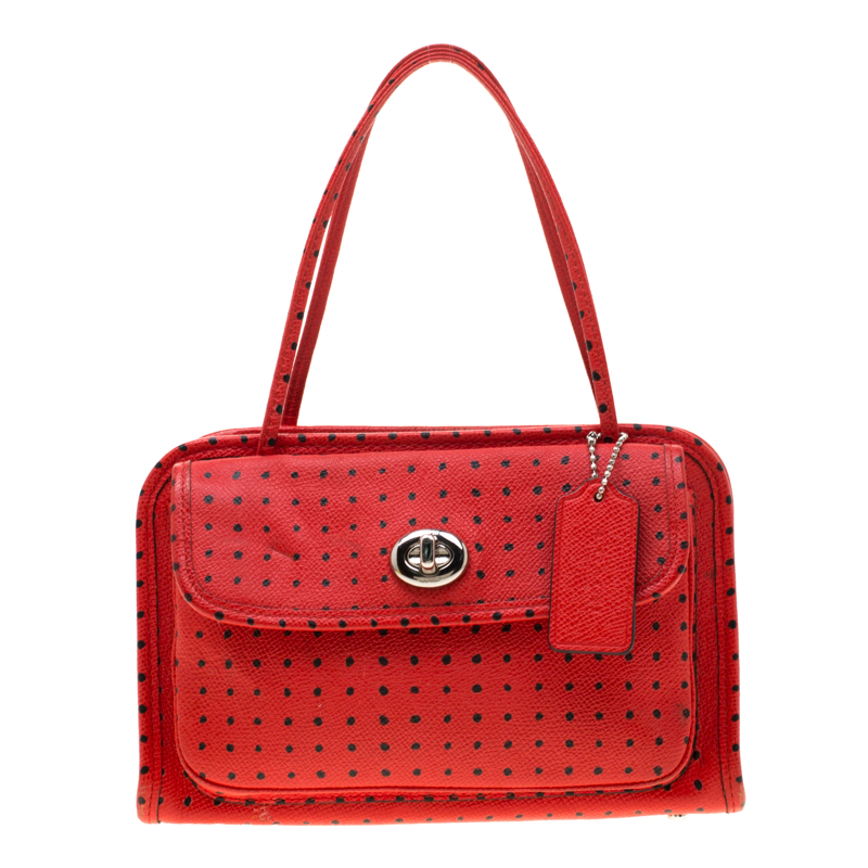 coach red crossbody
