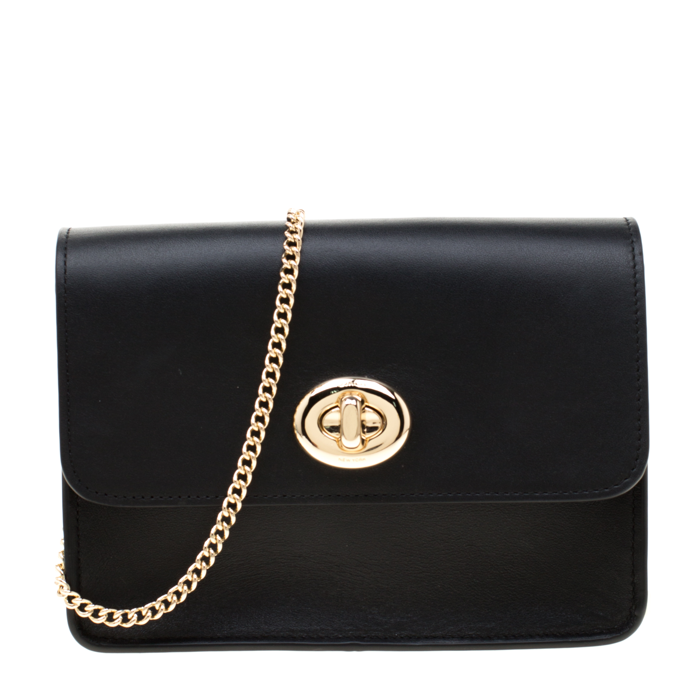 Coach Black Leather Bowery Crossbody Bag