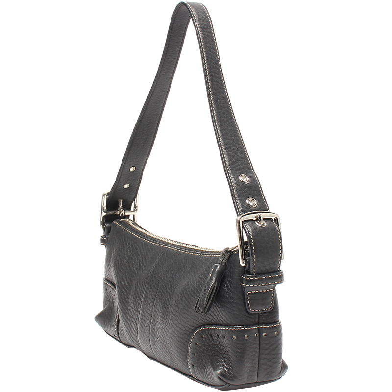 

Coach Black Leather Shoulder Bag