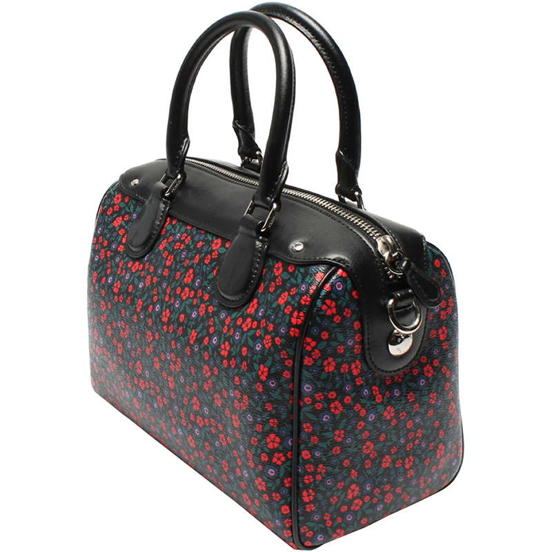 

Coach Multicolor Ranch Floral Print Nylon and Leather Everyday Bag