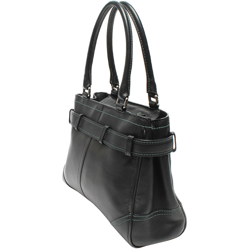 

Coach Black Leather Papton Everyday Bag