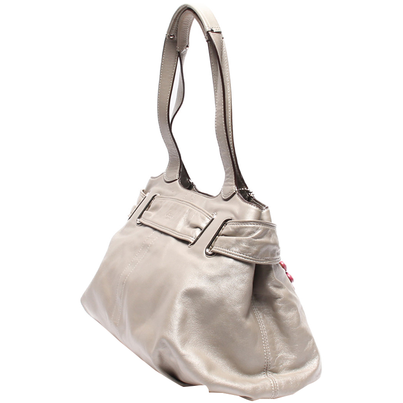 

Coach Gray Leather Tote Bag, Grey