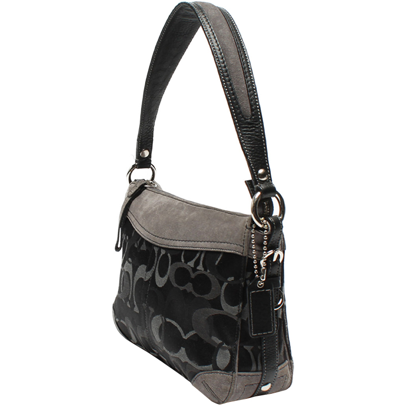 

Coach Black Signature Canvas HandBag