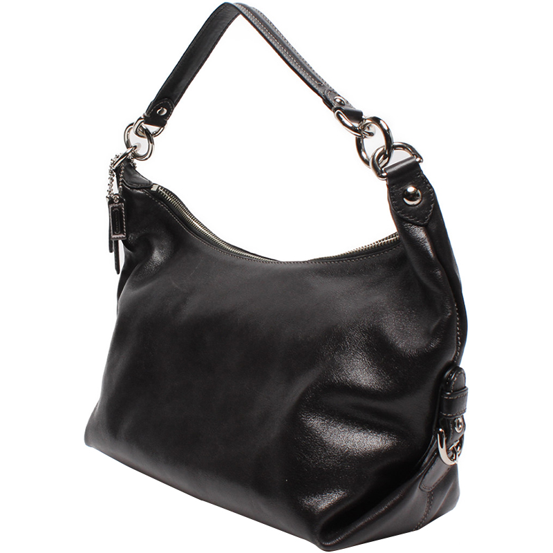 

Coach Black Leather Shoulder Bag