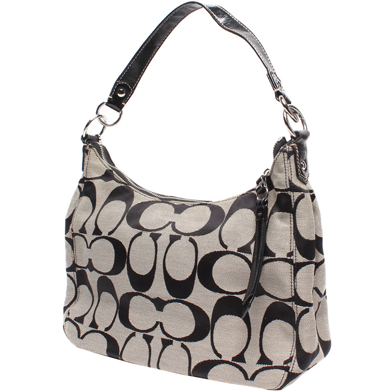 

Coach Beige Signature Canvas Shoulder Bag