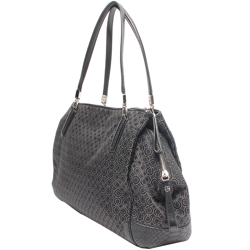 

Coach Black Op Art Canvas Everyday Bag