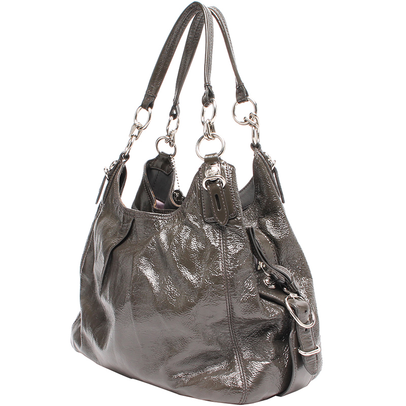 

Coach Dark Green Leather Maggie Shoulder Bag
