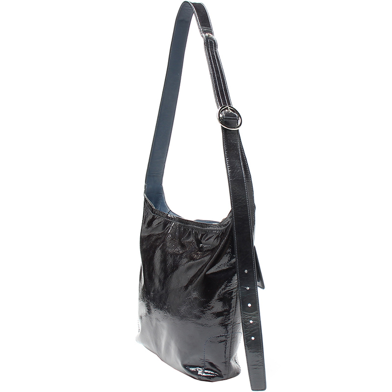 

Coach Black Leather Op Art Shoulder Bag