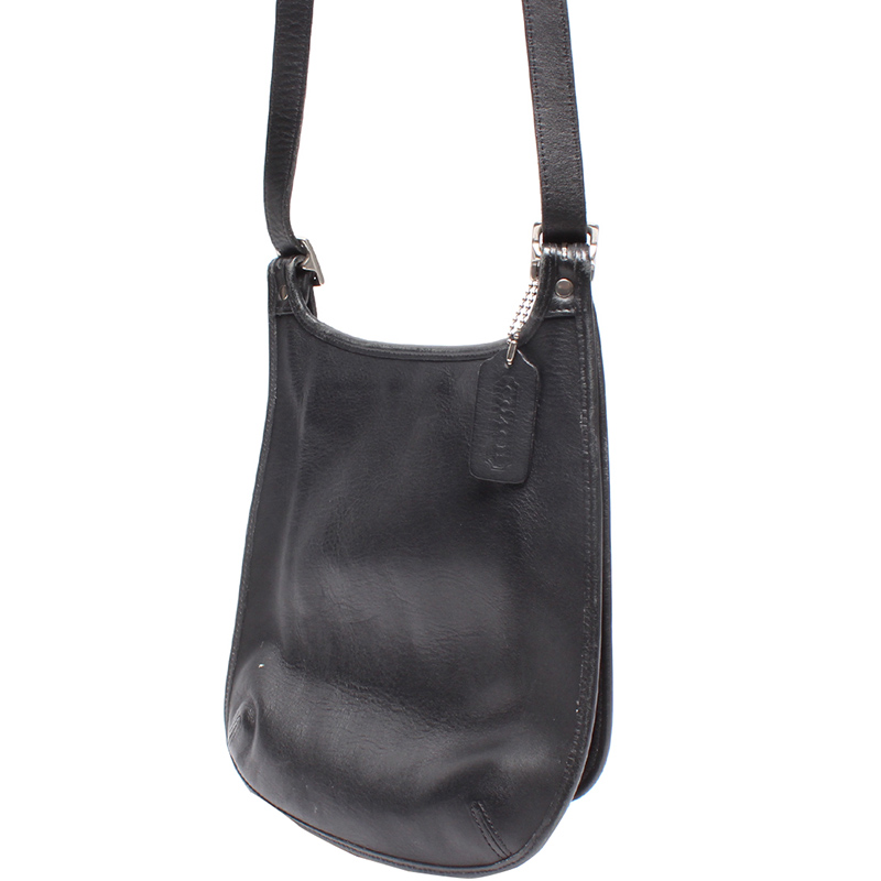 

Coach Black Leather Hobo Bag