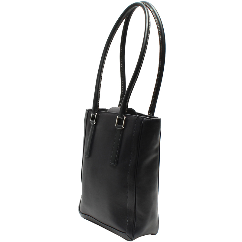 

Coach Black Leather Bucket Tote Bag