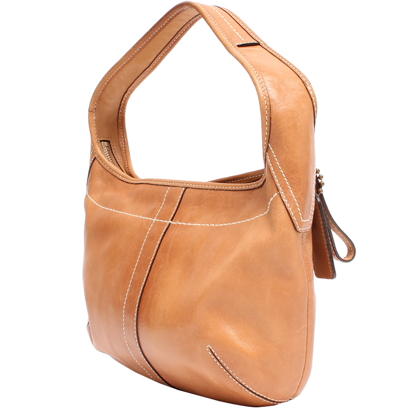 

Coach Beige Leather Hobo Bag