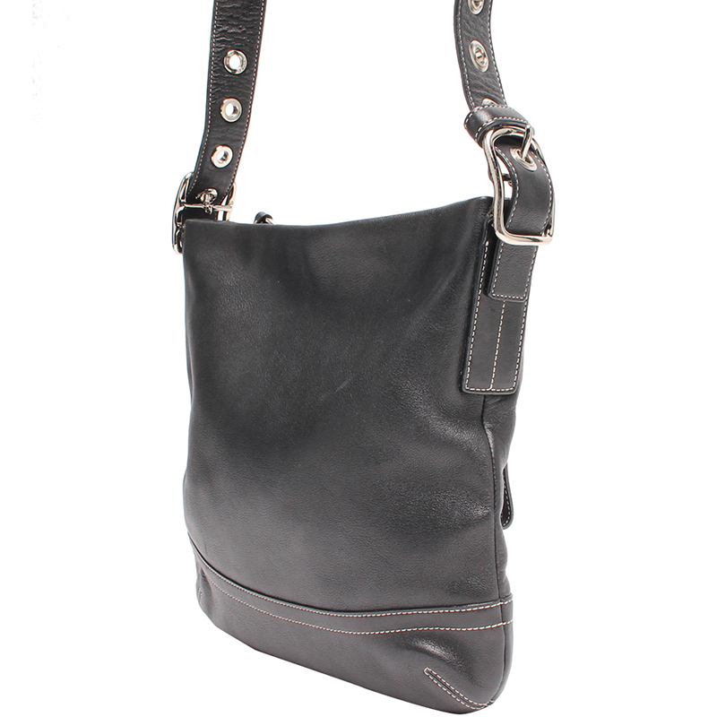 

Coach Black Leather Crossbody Bag