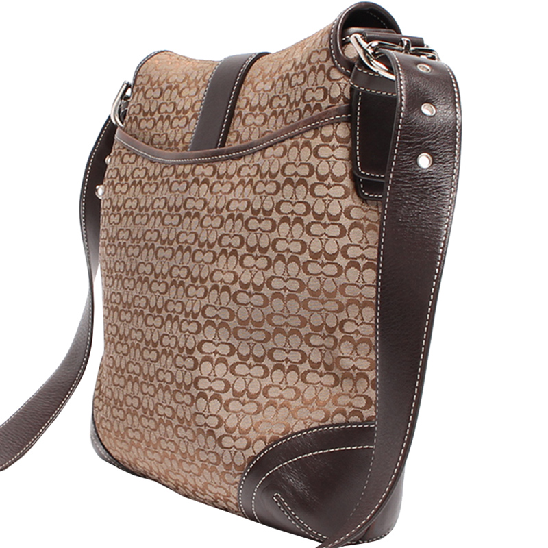 

Coach Brown Signature Canvas And Leather Soho Shoulder Bag