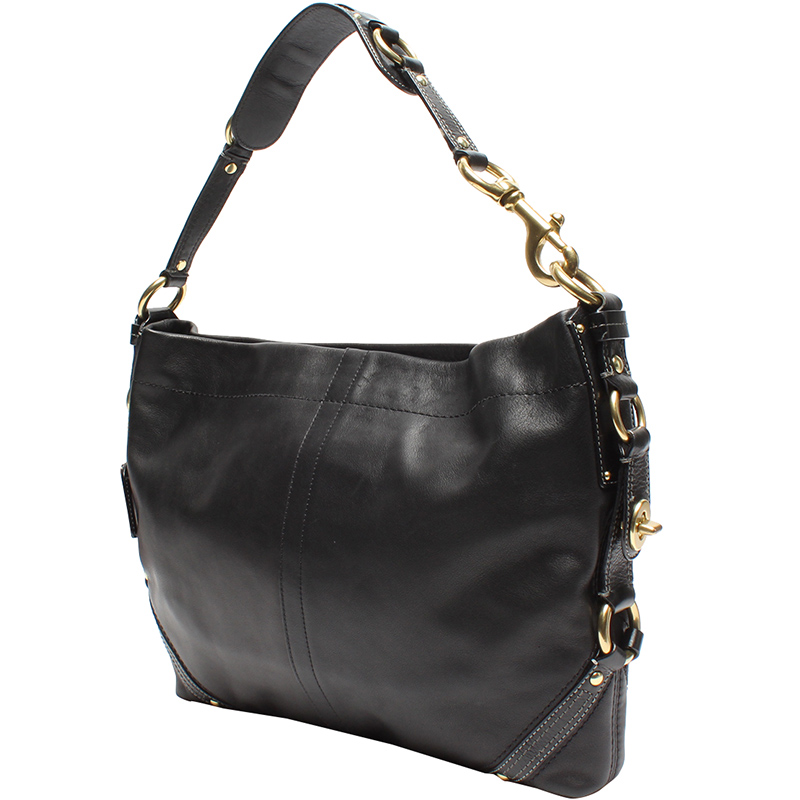 

Coach Black Leather Shoulder Bag