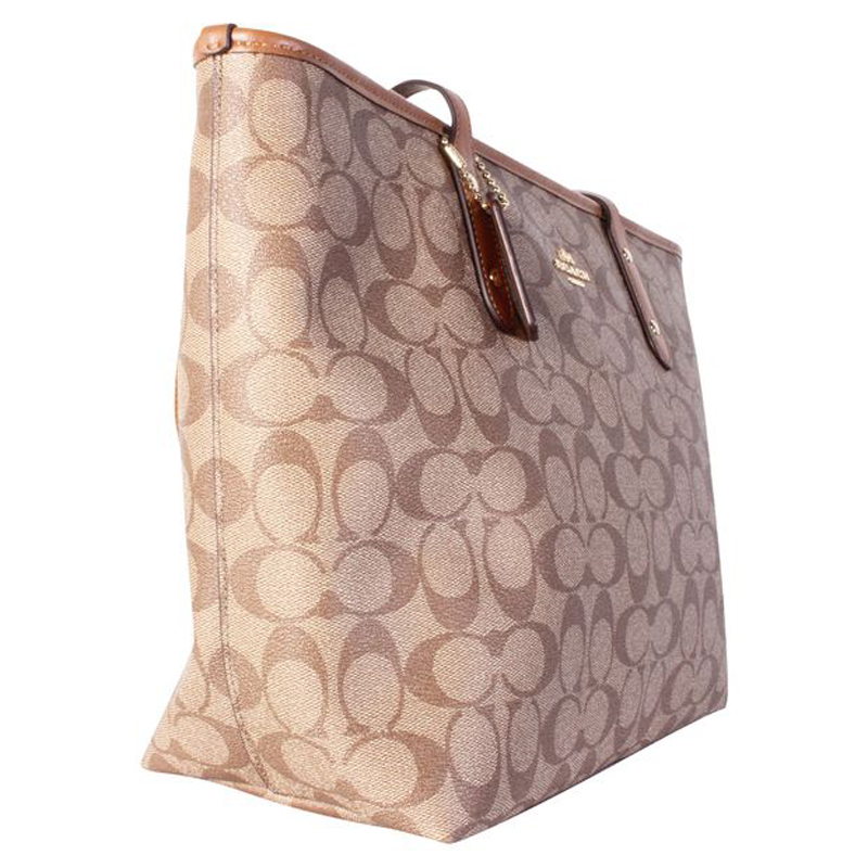 

Coach Beige Signature Canvas Cabas Tote