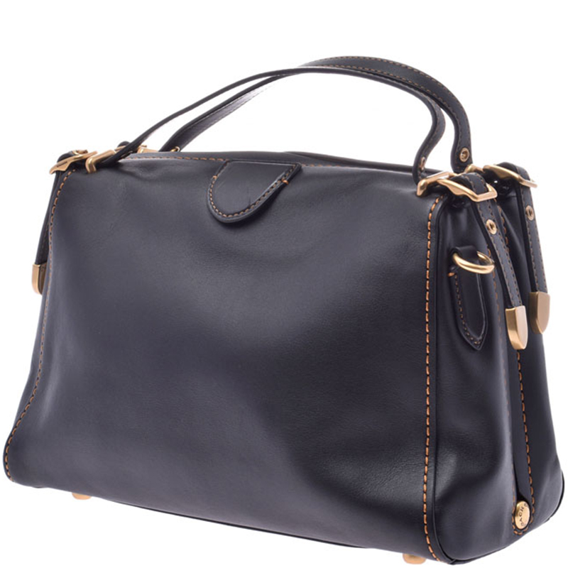 

Coach Black Leather Satchel