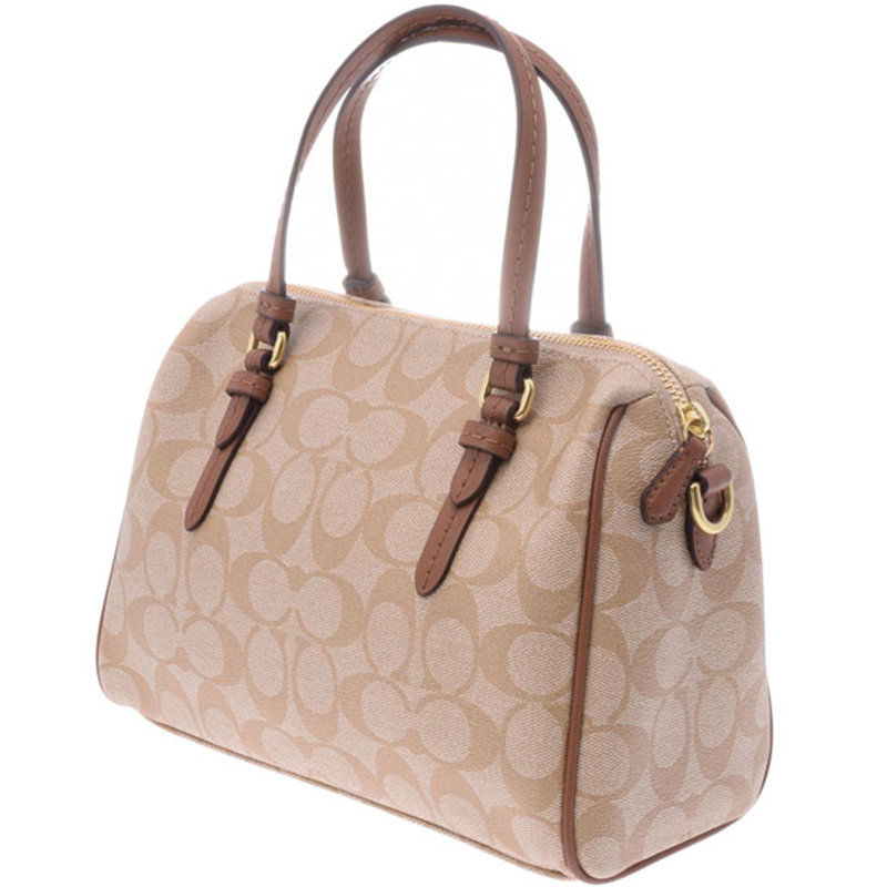 

Coach Beige PVC Signature Canvas Peyton Bag