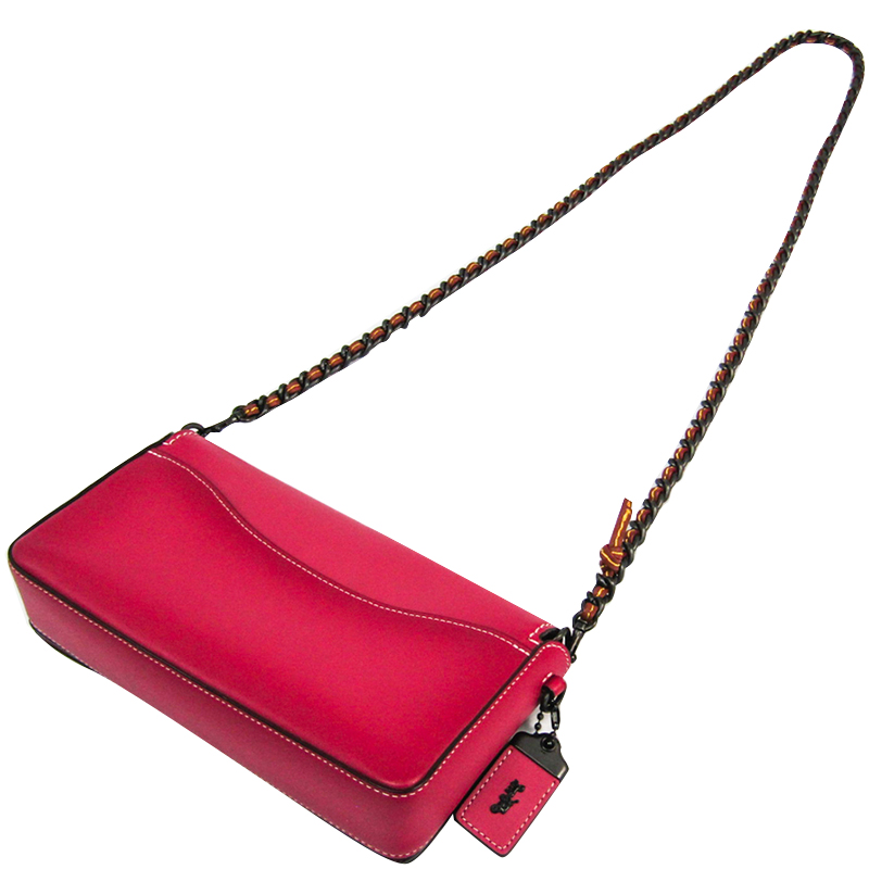 

Coach Pink Leather Dinky Crossbody Bag