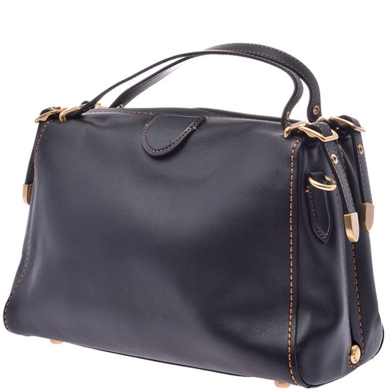 

Coach Black Leather Satchel