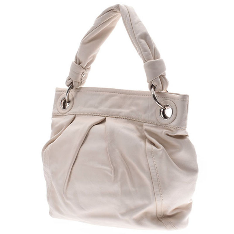 

Coach White Leather Shoulder Bag