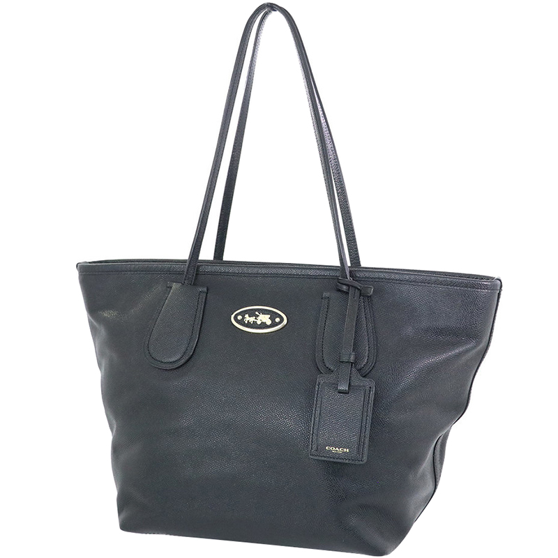 

Coach Black Leather Tote